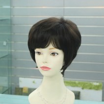 D700 암환자가발 중년여성 항암모자 인조가발, 자연갈색