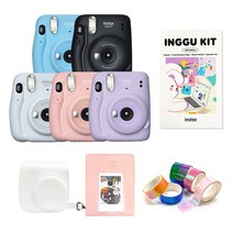 인스탁스 미니11+전용가방+마카롱2단앨범+통통이, 1개, 차콜그레이