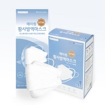 에이원 황사 방역 마스크 KF94 대형 50매 개별포장 식약처인증 국내산 3중구조, 1박스, 화이트