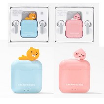 카카오프렌즈 22년형 정품 무선 이어폰+보조배터리, 어피치핑크+보조배터리(사은품)