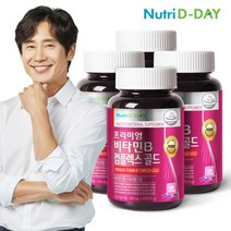 뉴트리디데이 프리미엄 비타민B 컴플렉스 골드(병) x 4개, 단품, 단품