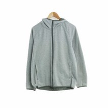 유니클로 라이트그레이 면혼방 후드집업 남자 M 8070