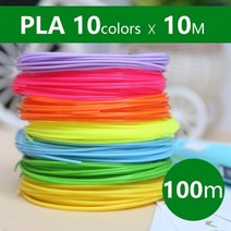 PLA 3d 펜 필라멘트 1.75mm 향기로운 환경 안전 플라스틱 최고의 아이 생일 선물, 플라 10 염소, 01 PLA 10 cloros
