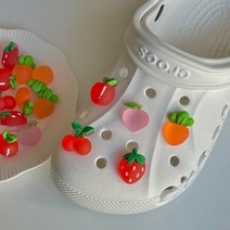 기타 귀여운 과일종류 포인트 DIY 크록스참 꾸미기 지비츠세트, 체리, 체리