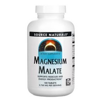 소스내추럴스 말산 마그네슘 1250mg 180정 180타블렛 스테아르산 결정셀룰로스, 1개, 기본