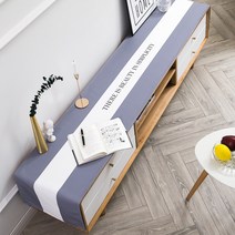 Makone 상표등록2023 북유럽 티비장 TV장 TV다이 거실장 덮개 커버 테이블 보, C타입