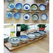 북유럽풍 핸드페인팅 공기+대접 10p세트 식당 장국 밥그릇 집들이선물