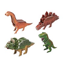 3D 입체 퍼즐 공룡 시리즈 4종세트 유명 건축물 모형 만들기 교구용 퍼즐 크리스마스 선물 어린이날 선물 어린이 생일 선물 추천