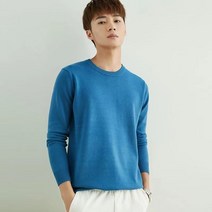 HXT 겨울 무지 니트 티셔츠 풀오버 기본 이너 베이직 스웨터 남성상의 14컬러