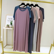 나그랑 모달 롱원피스 잠옷 홈웨어 텐셀 캐쥬얼 여름 라운지웨어