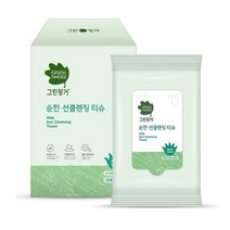 그린핑거 순한 선클렌징 티슈, 30매, 3팩