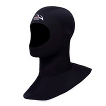 스쿠버모자 다이빙후드 잠수모자 서핑캡 keep 다이빙 3mm 네오프렌 다이빙 후드 with shoulder 스노클링 장비 겨울 수영 복, l
