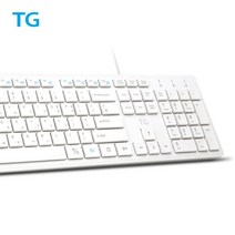 RoHS인증 유선 키보드 TGK500U 화이트/키스킨제공 전국무상AS / TG삼보, 민트, 친환경 RoHS인증 유선 키보드 TG-K500U 화이트