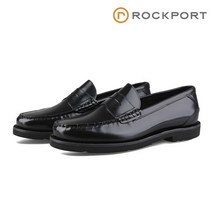 락포트 클래식 로퍼 페니 남자 정장 구두 캐주얼화 더비슈즈 발볼 와이드 블랙 M76443 423015