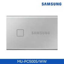 삼성전자 T7 TOUCH USB 3.2 Gen2 500GB 외장SSD 실버