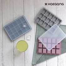 파스텔 실리콘 얼음틀 15구 국산 아이스 트레이, 실리콘 얼음틀 15구_다크핑크