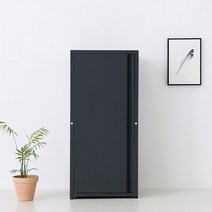 마켓비 DOMINIK 캐비넷 1문 수납장, 브릭레드