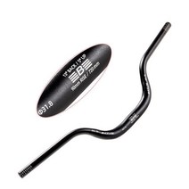 카본핸들바 BUCKLOS-MTB 자전거 핸들 바 25.4mm BMX 라이저 31.8*720/780mm 브롬튼용 산악, [09] Black 31.8-720mm R90