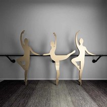 벽걸이 발레바 재즈 스트레칭 수평 바 탄츠 홈트, 상세 페이지 참고, 250 길이(검정색) (3개 피벗)