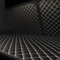 몬스터매트 퀄팅가죽 트렁크매트 등받이 더뉴싼타페 쏘렌토 투싼 QM6 QM3 셀토스 니로 코나 베뉴 맥스크루즈 모하비 스포티지 올뉴렉스턴, 현대_싼타페 TM(7인)_블랙, 현대
