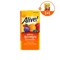 얼라이브 원스데일리 30정 2ea 멀티 남녀공용 비타민앤미네랄 비타민B, 포우먼 30정 1개월분, 원스데일리 남녀공용 30정 1개월분