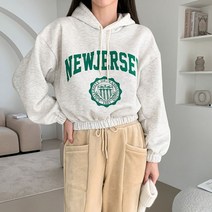 청평화 루크셀 박시 프린팅 기모 밴딩 후드 티셔츠
