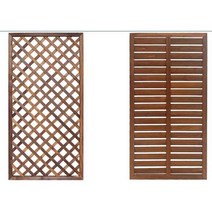 PVC 래티스 울타리 가드 레일 발코니, 루버펜스 90x90 (보강 및 방청도료)