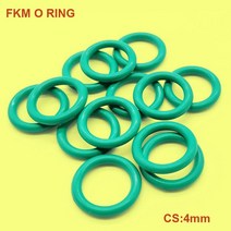 고무오링 CS 4mm O 링 불소 고무 오일 실 와셔 가스켓 FKM 씰링, [159] OD 415mm (1Pcs), [01] 4mm