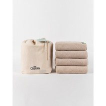 GRANN 페이스 타월 - 4P 세트 - 샌드, FREE
