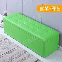락커룸 신발매장 벤치 대기실 키즈 카페 옷가게 의자 대형, 길이120cmx폭40cmx높이40cm수납, 그린-가죽