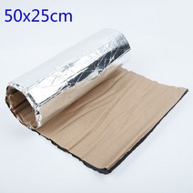 50x25cm 10/5mm Car Soundproof Deadening Mat Firewall Insulation Audio Noise Insulator Pad High Noise, 하나, Gold