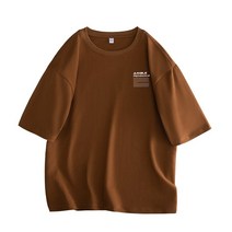 여름 트렌드 티셔츠 남자 반팔 라운드넥 매치 날염 캐주얼 티셔츠