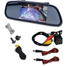 후석모니터 dmbtv 차량용 tv 안드로이드 모니터 휴대용 티비 5 인치 tft lcd hd800480 화면 자동차 미러 반전 주차 2 비디오 입력 백미러 카메라 옵션, cam04로 모니터