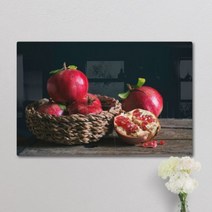 바보사랑 폼아크릴액자58CmX38Cm 풍수의빨간석류.꾸밈