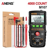 멀티테스터기 접촉/비접촉 타코메타/회전계/RPM/회전수측정기 aneng dm850 2000 counts smart 고정밀 lcd 디지털 멀티미터 휴대용 ac dc 테스터 볼트, 블랙 m107