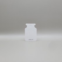 보틀 악세사리택 귀걸이택 100매, 화이트(먹박)