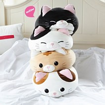 모찌모찌 만두 고양이 쿠션 인형 50CM 5종 모음, 만두(치즈태비)M