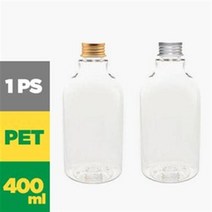 DN400투명 400ml 낱개 알루미늄캡 플라스틱 페트병, 실버