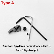 aluminium alloy fold knife quick hook thumb stud screw tool for paramilitary 2 para 3 경량 endura c10, 1 세트 유형