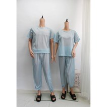 [제전속내의세트] 작업복반팔 방진복 크린룸 정전기방지 제전복, S