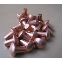 둥근머리동리벳2x4mm/둥근머리적동리벳/지름2mm/길이4mm/100개1팩, 100개