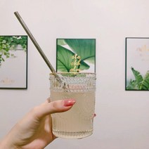 북유럽풍 빈티지 유리컵 원형 크리스탈 컵세트, 2개6