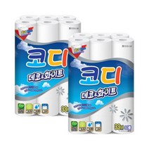 코디 데코&화이트 33m 3겹 30롤x2팩/케이에이치샵