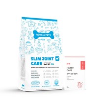 본아페티 강아지 반려견 다이어트 관절 슬개골 관리 사료 1KG+애견 심장 영양제 60정