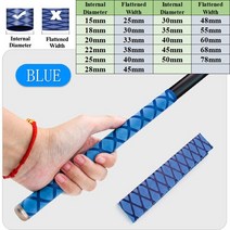 전선열수축튜브 전기튜브 투명낚시 막대에 대 한 Anti-slip 열 수축 튜브 DIY 라켓 슬리브 전기 절연 5 색, 03 Blue_05 25mm_02 1M