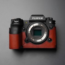 후지필름 후지 XT30 X-T20 XT20 X-T30 Mr.Stone 수제 정품 가죽 카메라 케이스 비디오 하프 백 카메라 바디, 04 Red sandalwood color, 04 Red sandalwood color