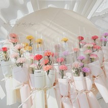 커스텀 비누카네이션 어버이날 스승의날 홍보 축하꽃 카네이션 한송이 꽃다발 로즈오브더데이, 포지티아