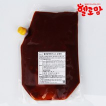 헬로맘떡볶이 대용량 떡볶이 소스 2kg(순한맛 보통매운맛 매운맛 짜장맛), 순한맛 2kg 1개