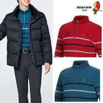 [마코 SALE] (남성)라인 패턴 카라 티셔츠_MJM4TH31