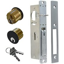 easilok 상업용 장붓 구멍 잠금장치 데드볼트 앰프 열쇠가 있는 단단한 황동 실린더 콤보 알루미늄 상점 문과 유사한 열쇠가 있는 상점 전면 도어 잠금 장치 1.1834 백셋, 1.18 백셋 데드볼트 블랙